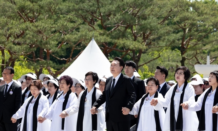 尹 대통령, 3년 연속 5·18민주화운동 기념식 참석
