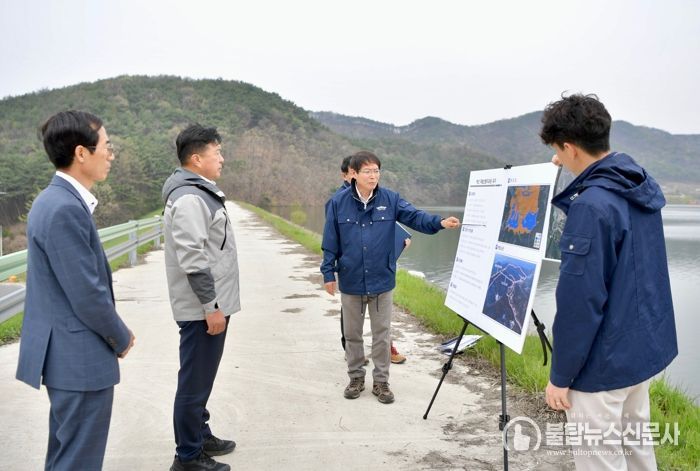 최재구 예산군수 현장방문 모습