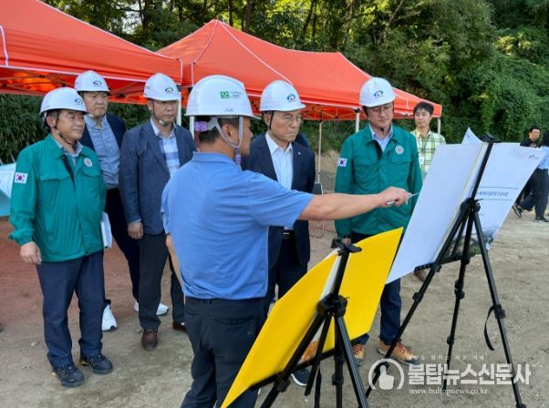 백석파크골프장 조성공사 등 현장방문