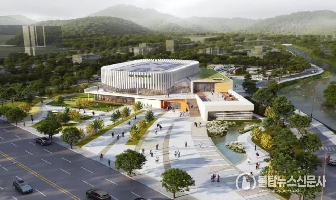 서화면 평화체육관 조감도