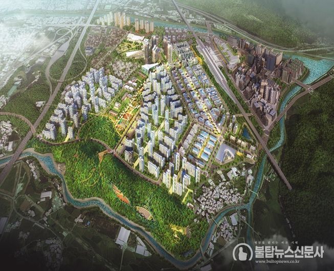 울산 케이티엑스(KTX)역세권 복합특화단지 예상조감도.