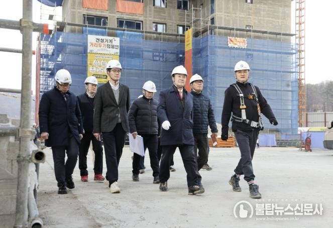 김성제 의왕시장, 부곡 지역 주요 사업 현장 점검 추진
