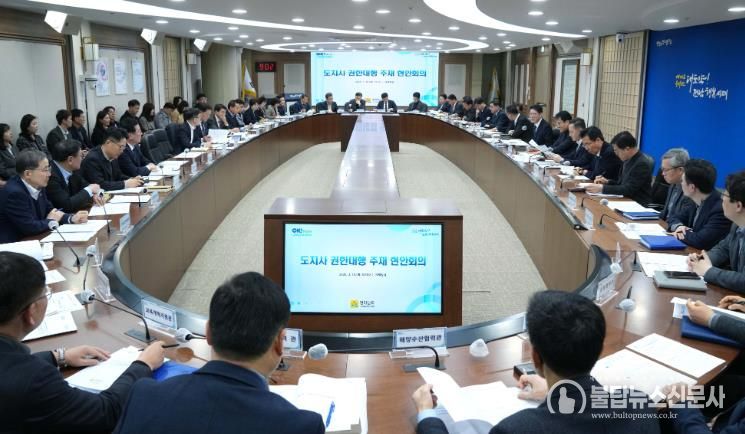 도지사 권한대행 주재 현안회의 사진