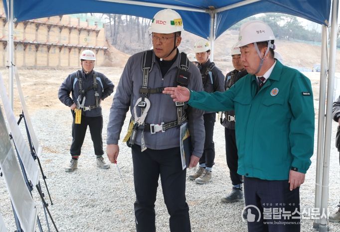 이범석 청주시장, 2026년 해빙기 대비 건설현장 점검