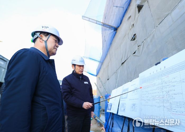 김성제 의왕시장, 의왕도시공사 사옥 건립 공사 현장 점검